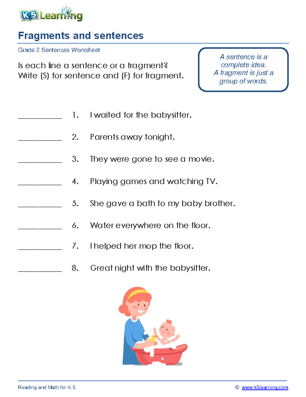 sentence fragment worksheets sentence fragment worksheets
