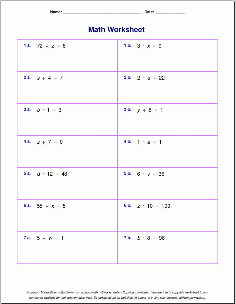 Grade 5 Multiplication Worksheets Grade 5 Multiplication Worksheets