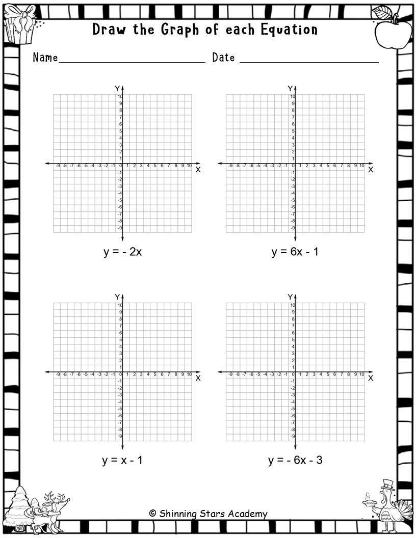 graphing linear equations worksheet pdf