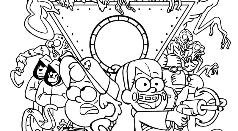 Gravity Falls Characters Gravity Falls Coloring Pages