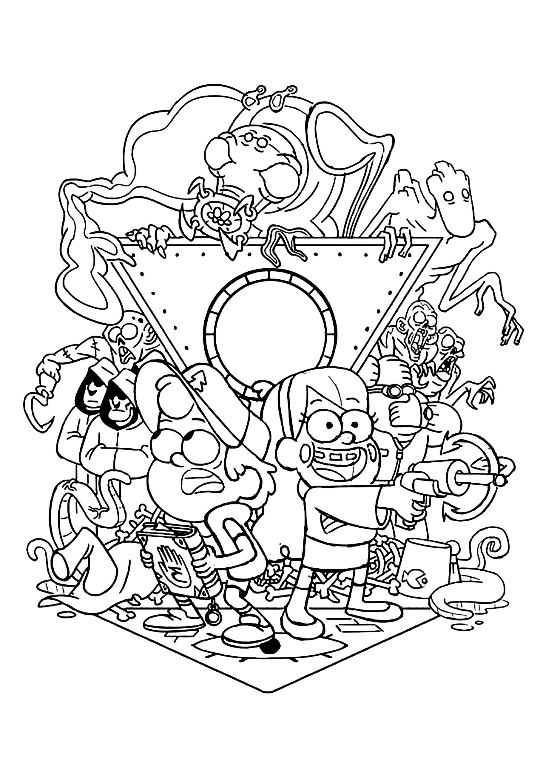 Gravity Falls Characters Gravity Falls Coloring Pages Gravity Falls Characters Gravity Falls Coloring Pages