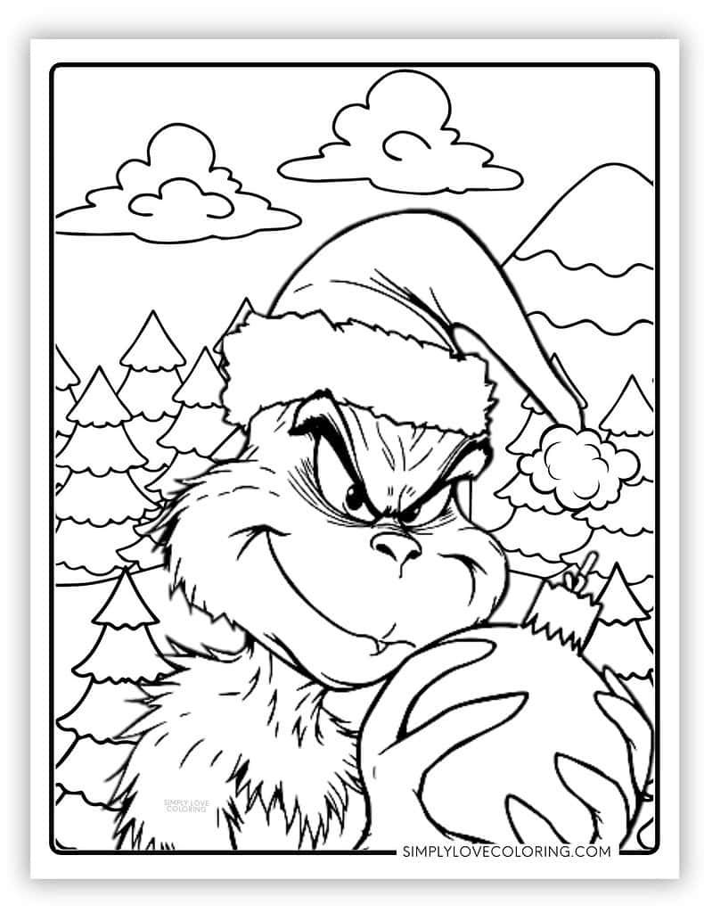 Grinch Coloring Pages Free PDF Printables Simply Love Coloring Grinch Coloring Pages Free PDF Printables Simply Love Coloring