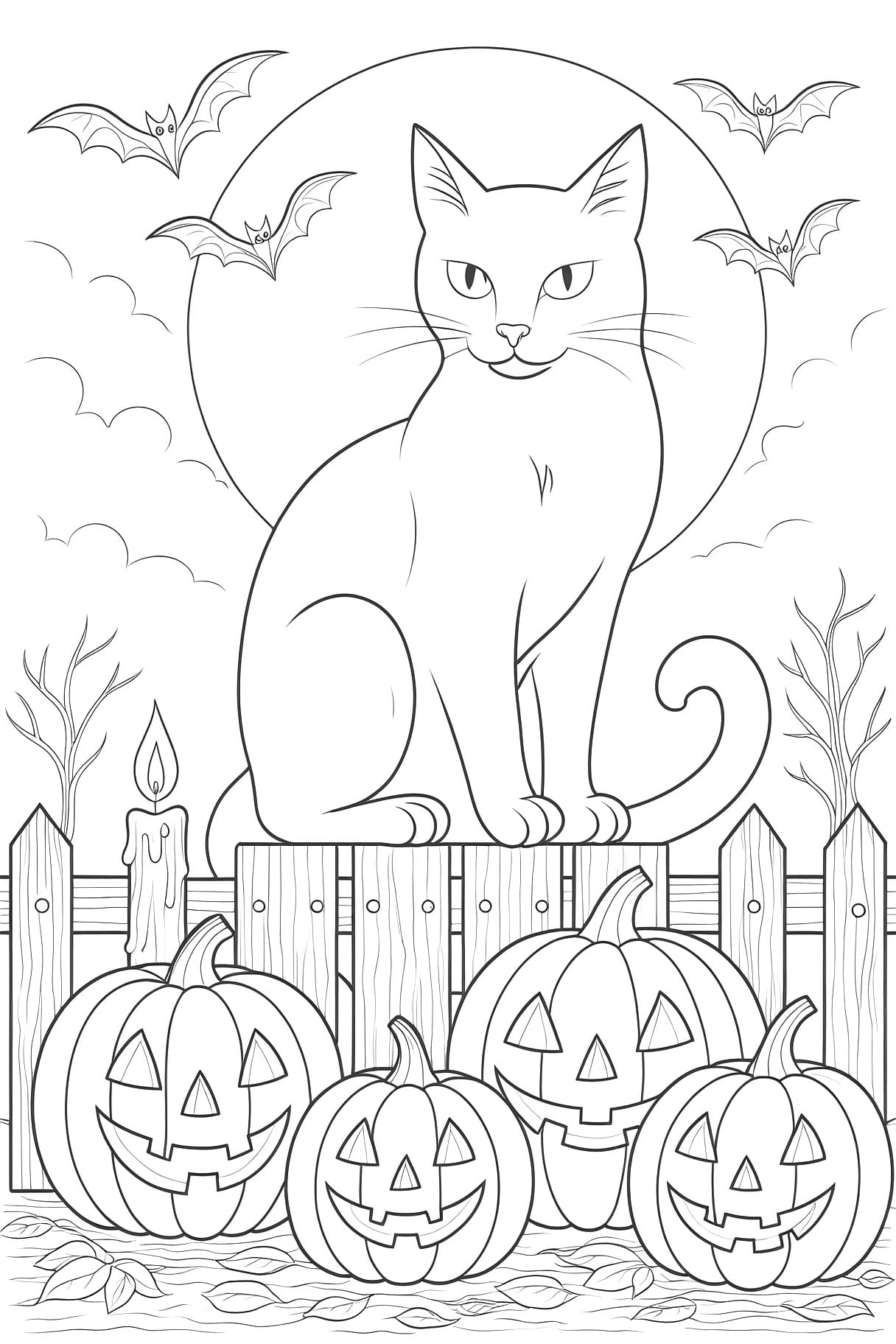 halloween cat coloring pages halloween cat coloring pages