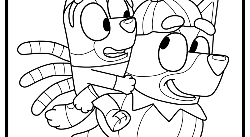Halloween Friends Colouring Sheets Bluey Official Website