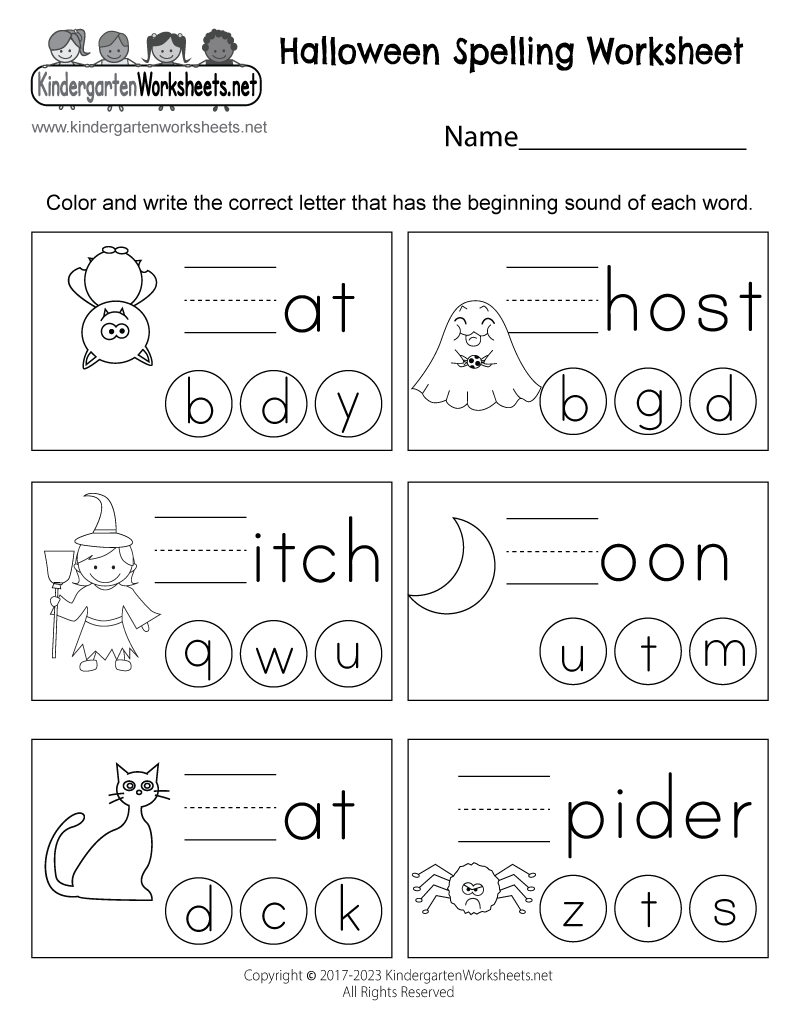 Halloween Spelling Worksheet Free Printable Digital PDF Halloween Spelling Worksheet Free Printable Digital PDF