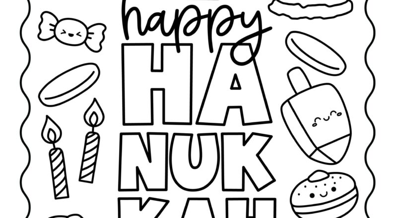 Hanukkah Coloring Pages Free Printable PDFs Cute Coloring Pages For Kids