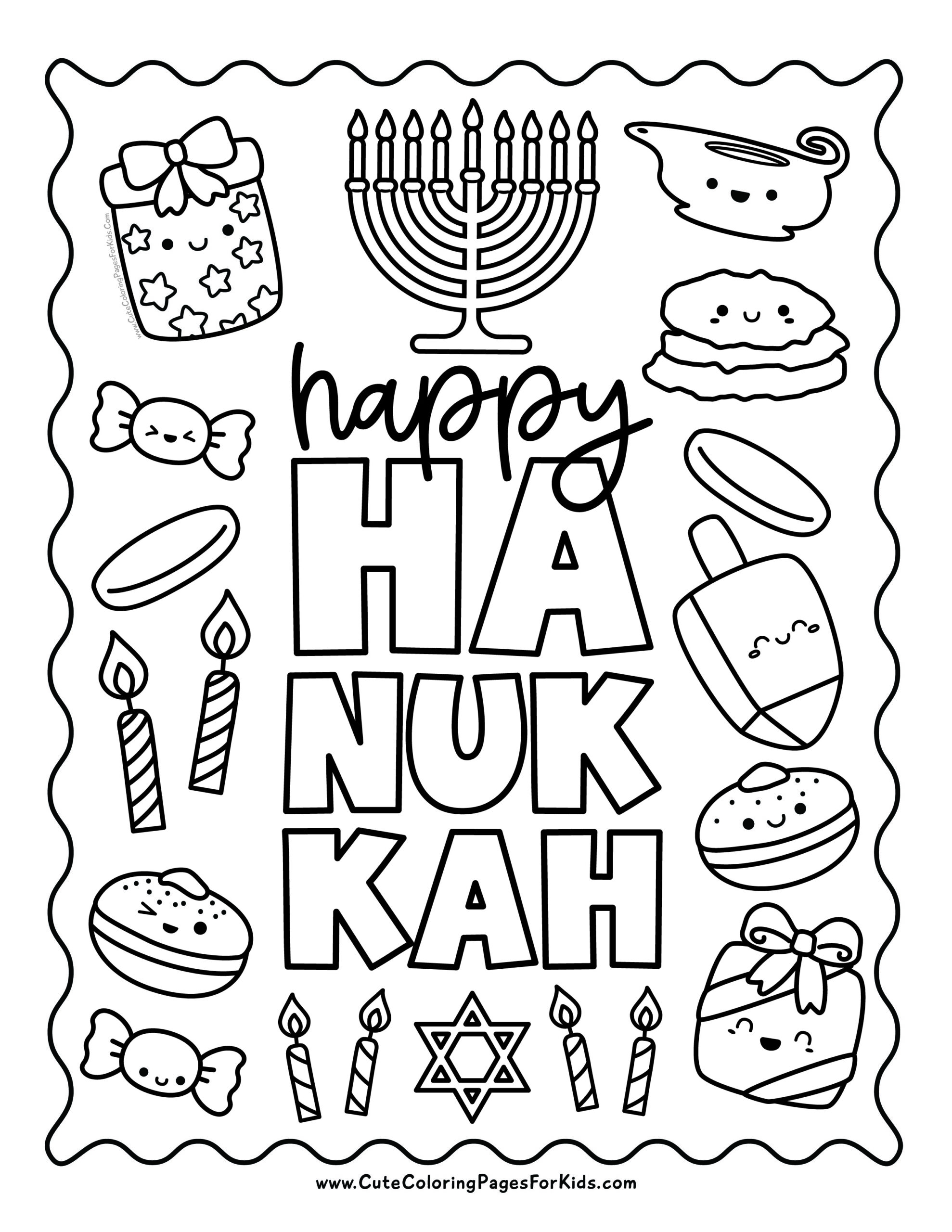 Hanukkah Coloring Pages Free Printable PDFs Cute Coloring Pages For Kids