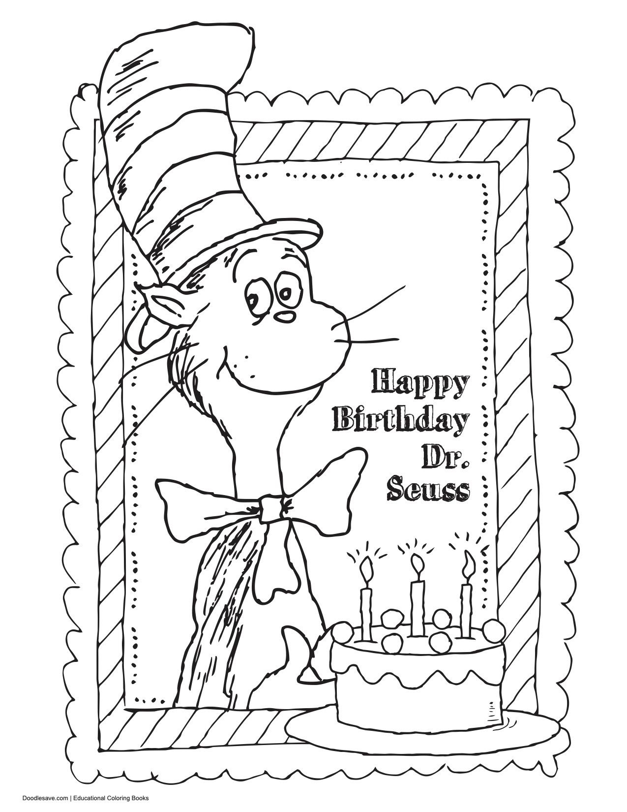 Happy Birthday Dr Seuss Doodles