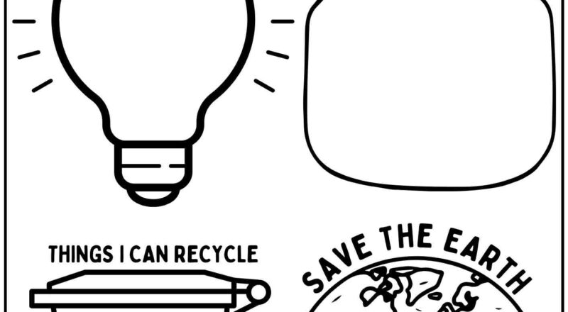 Happy Earth Day Drawing Activity For Kids Reduce Reuse And Recycle Free Printable PDF Ezpzlearn