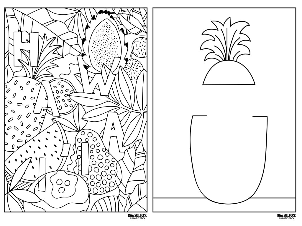 hawaii coloring pages hawaii coloring pages