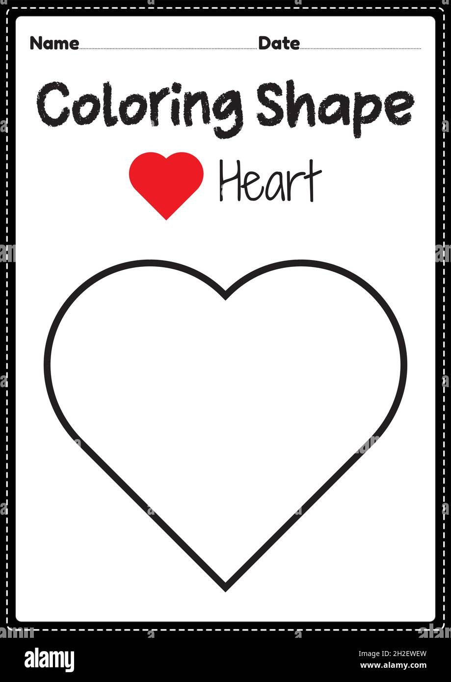 heart shape coloring pages