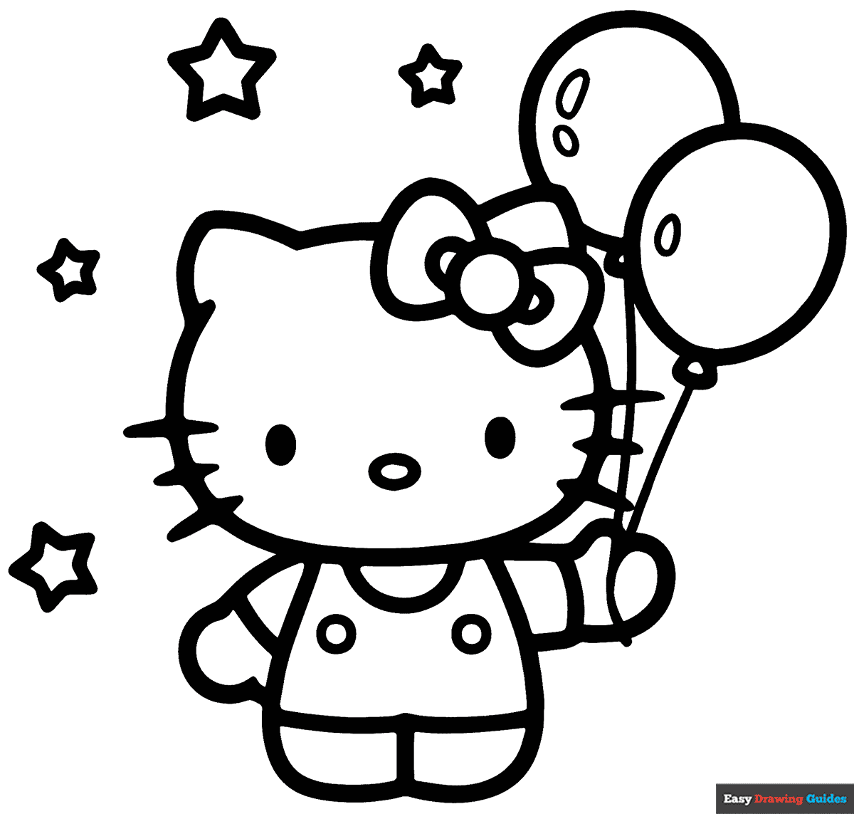 hello kitty free coloring pages