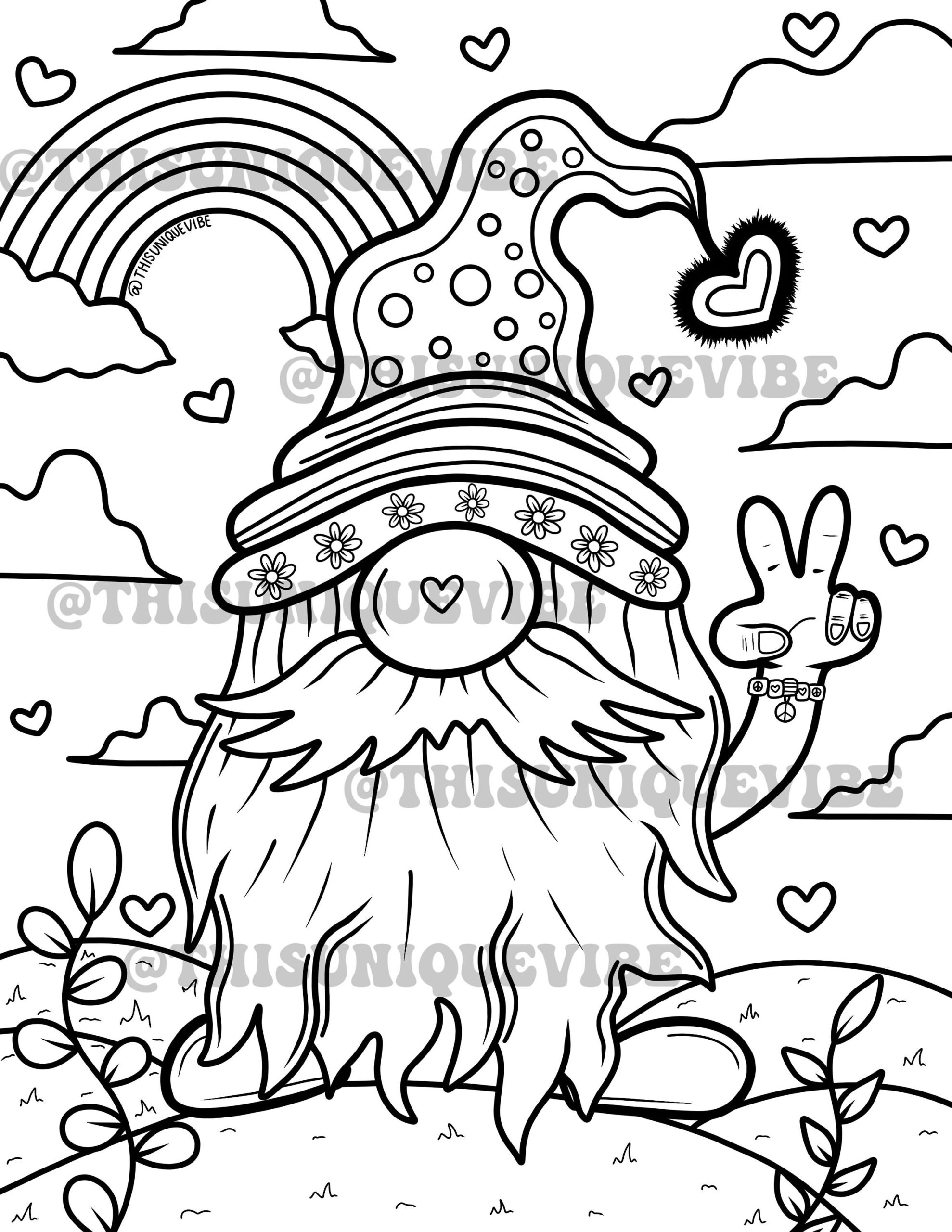 Hippie Gnome Coloring Page printable Adult Coloring Page Coloring Book Trippy Coloring Page Trippy Art Hippie Coloring Page Gnome Etsy Hippie Gnome Coloring Page printable Adult Coloring Page Coloring Book Trippy Coloring Page Trippy Art Hippie Coloring Page Gnome Etsy