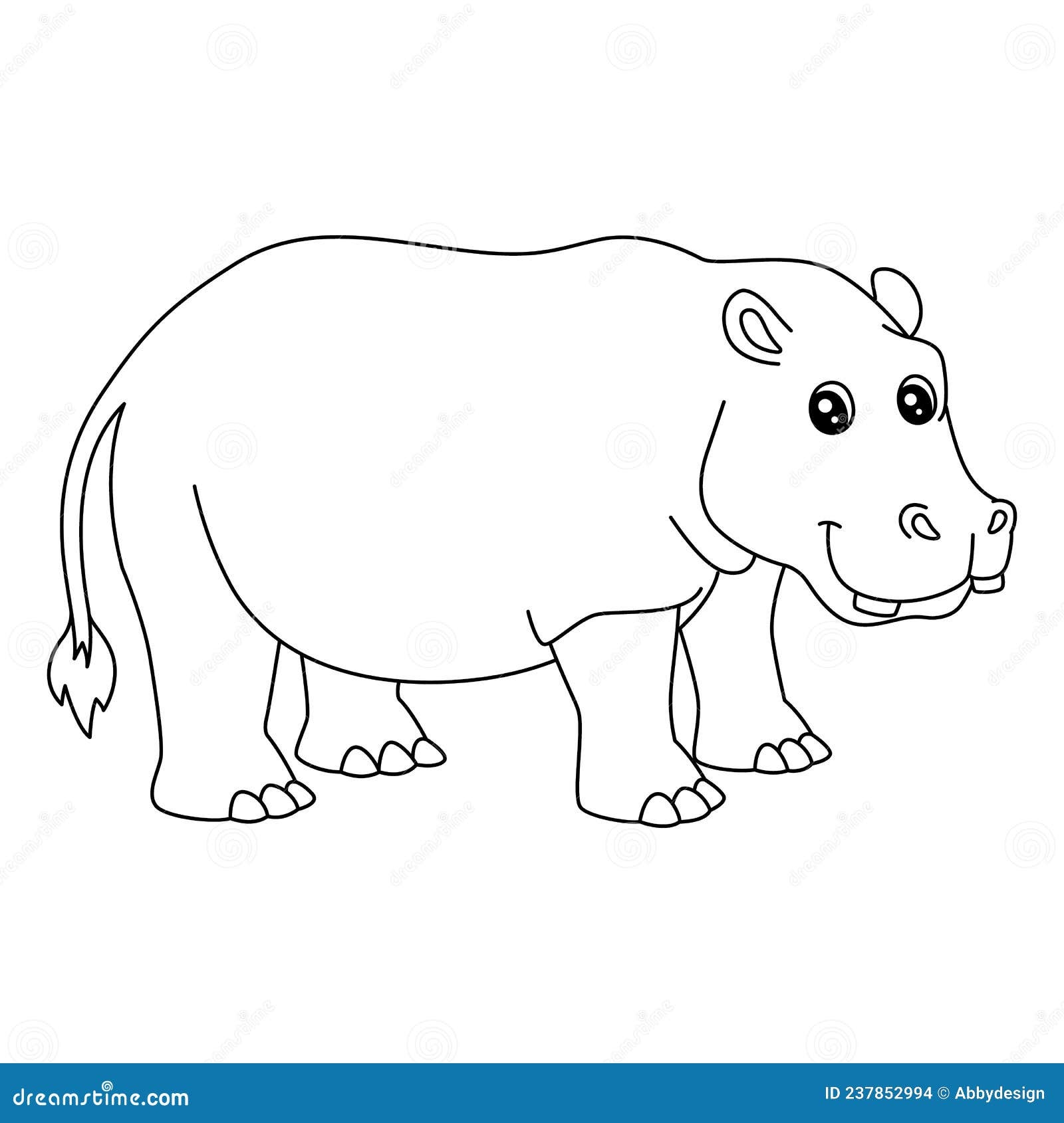 hippo coloring pages