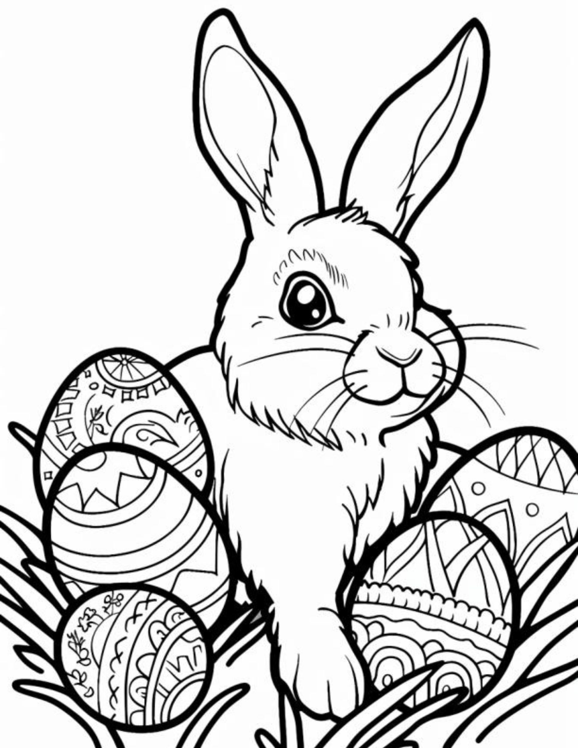 bunny coloring pages bunny coloring pages