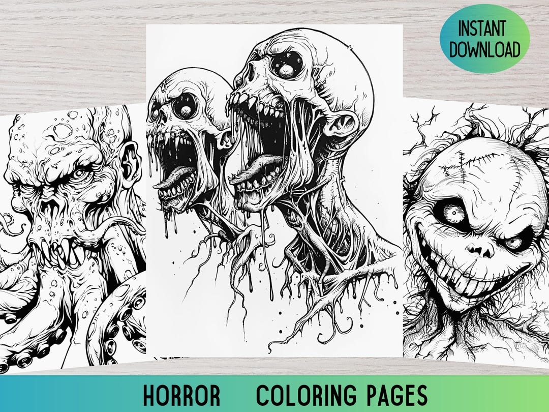 horror coloring pages horror coloring pages