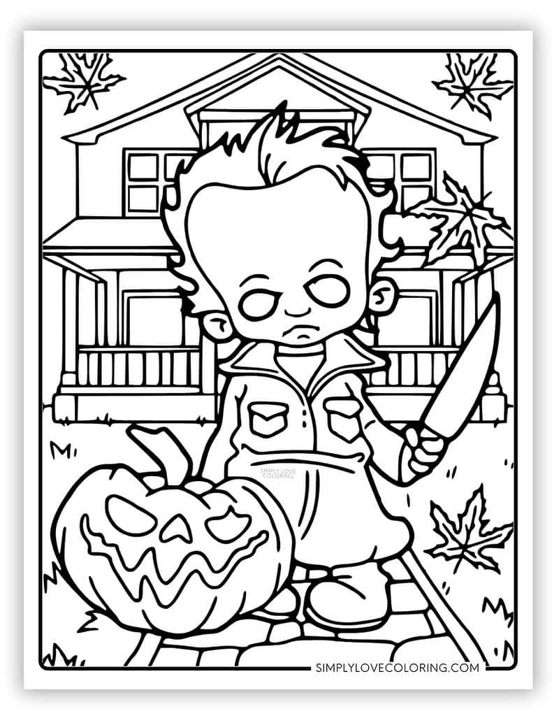 Horror Coloring Pages Free PDF Printables Simply Love Coloring Horror Coloring Pages Free PDF Printables Simply Love Coloring