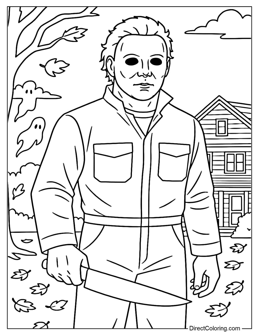 Horror Coloring Pages Free PDF To Download And Print Horror Coloring Pages Free PDF To Download And Print