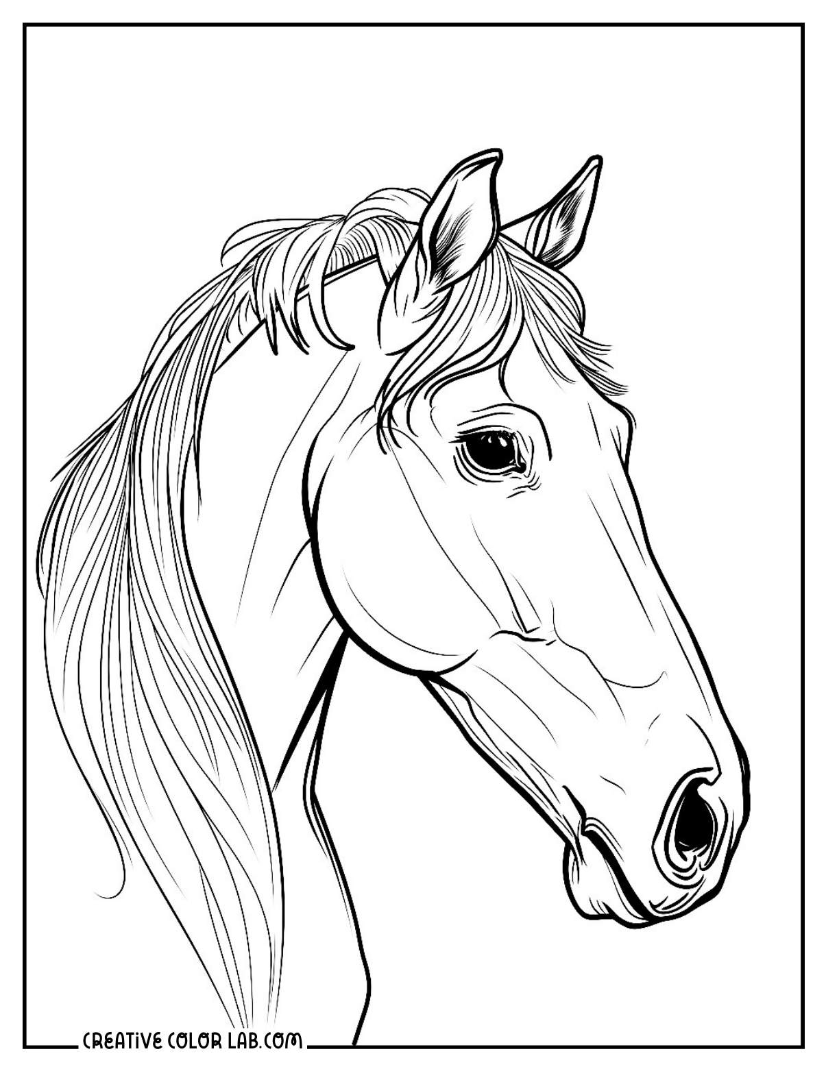 printable coloring pages horses printable coloring pages horses