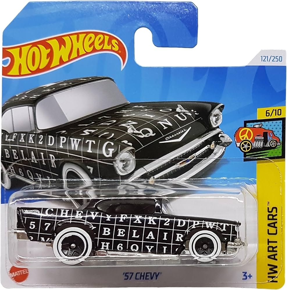 Hot Wheels 57 Chevy HW Art Cars 6 10 HTB75 Short Card Crossword Design GM Mattel 2024 1 64 Amazon be Toys Hot Wheels 57 Chevy HW Art Cars 6 10 HTB75 Short Card Crossword Design GM Mattel 2024 1 64 Amazon be Toys