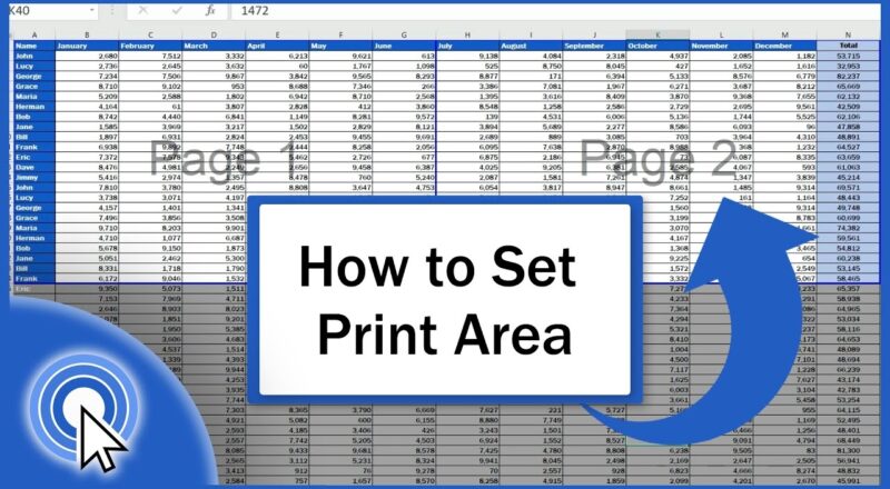 How To Set The Print Area In Excel Step By Step YouTube
