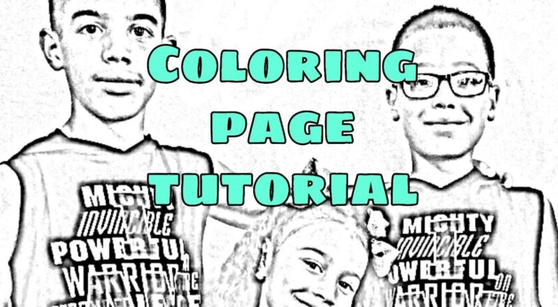 How To Turn Picture Into A Coloring Page Tutorial Using Picsart YouTube