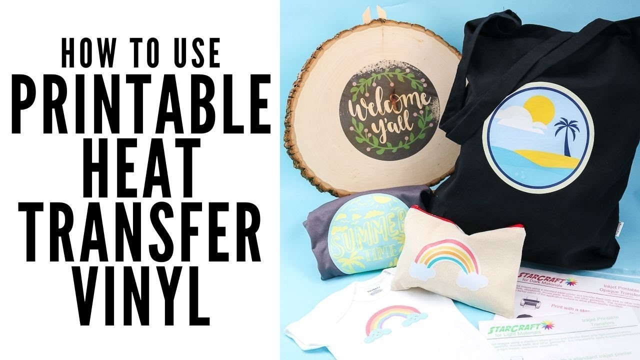 How To Use Printable Heat Transfer Vinyl YouTube