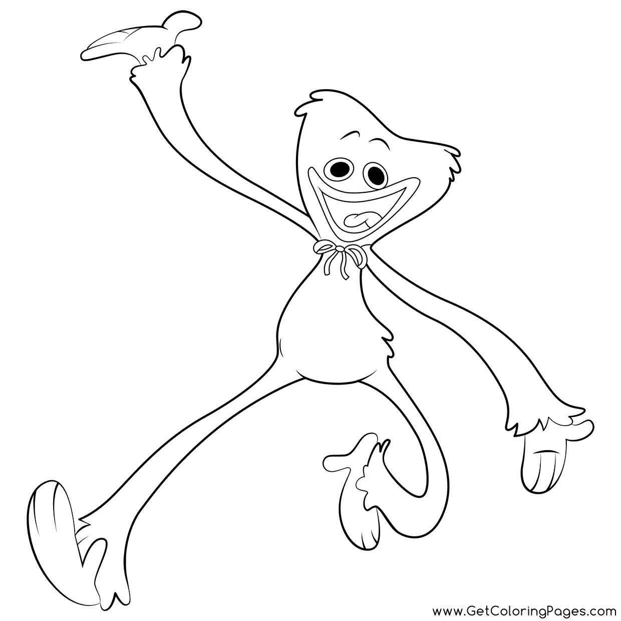 huggy wuggy coloring pages