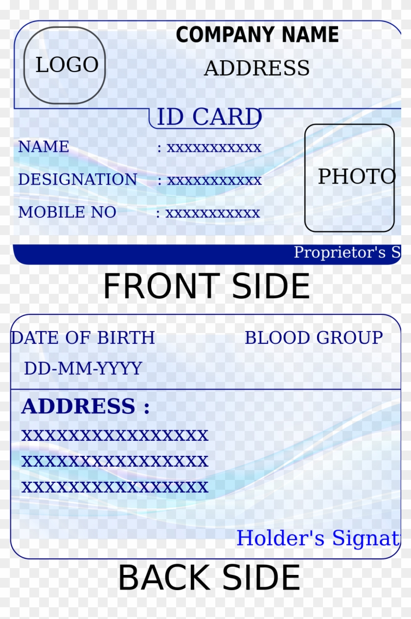 Id Card Template Identification Card Template Printable HD Png Download 1134x1665 4085614 PngFind