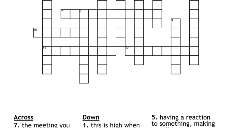 Illnesses And Injuries Crossword WordMint