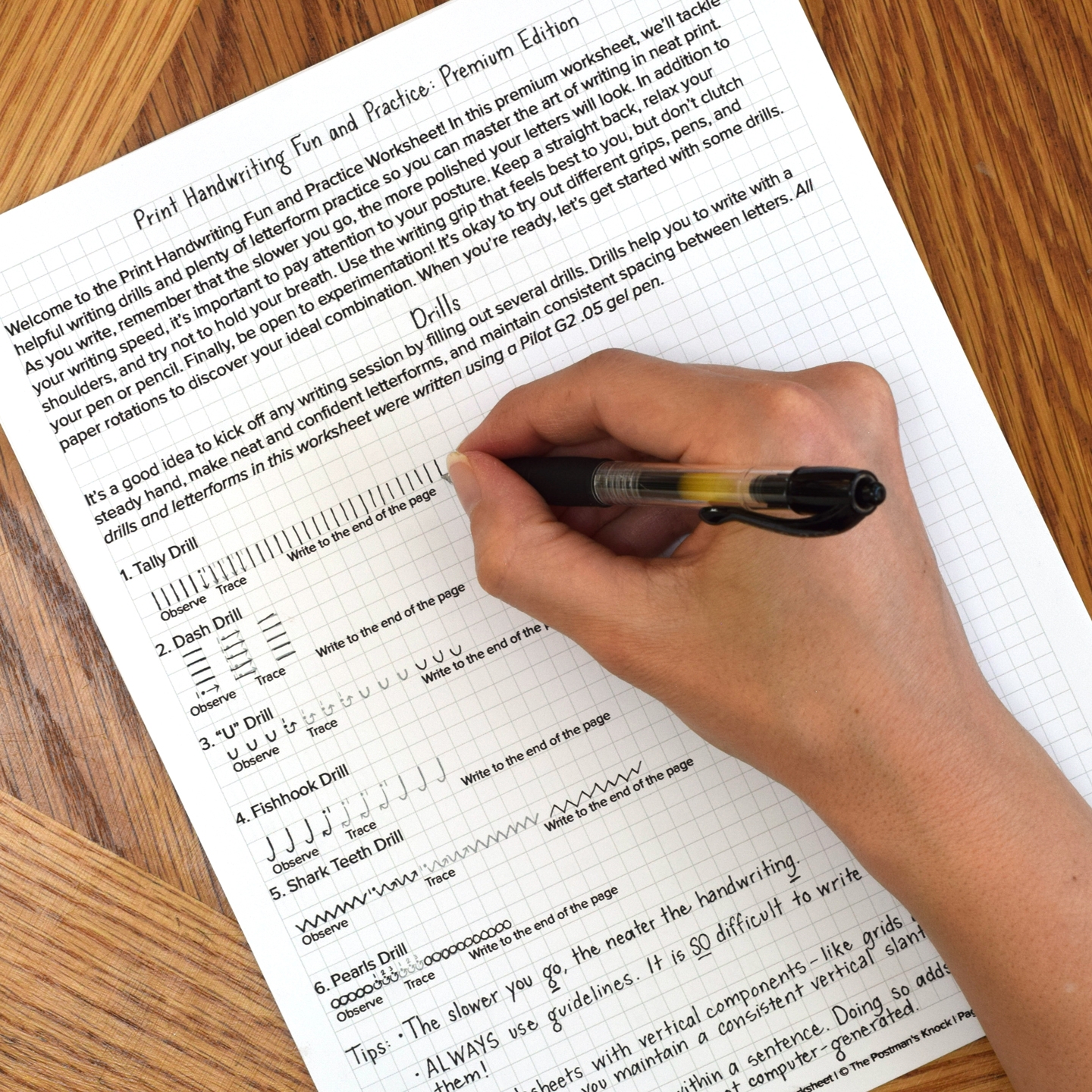 Improve Your Print Handwriting Worksheet The Postman s Knock