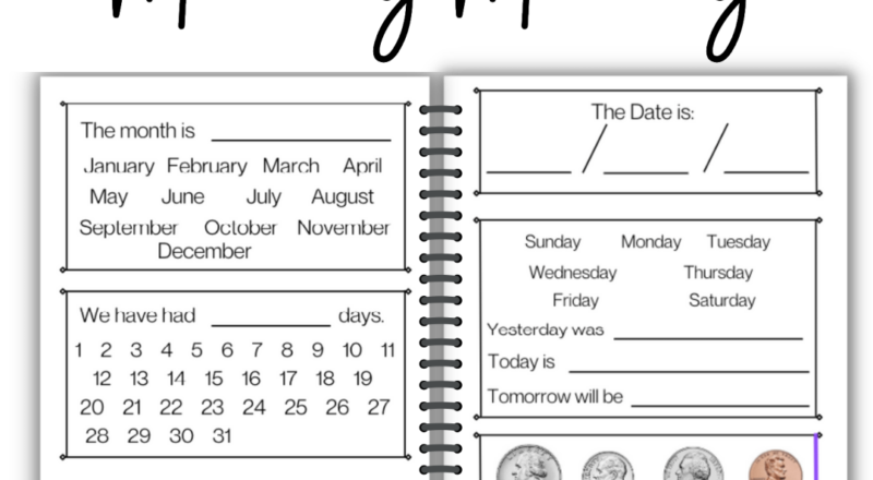 Independent Morning Meeting Calendar Worksheets Classful