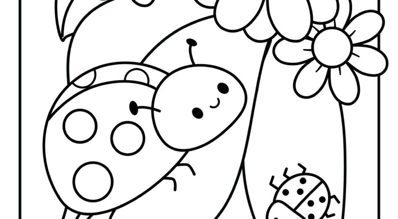 Insect Coloring Pages 12 Cute Bug Pictures To Color Cute Coloring Pages For Kids