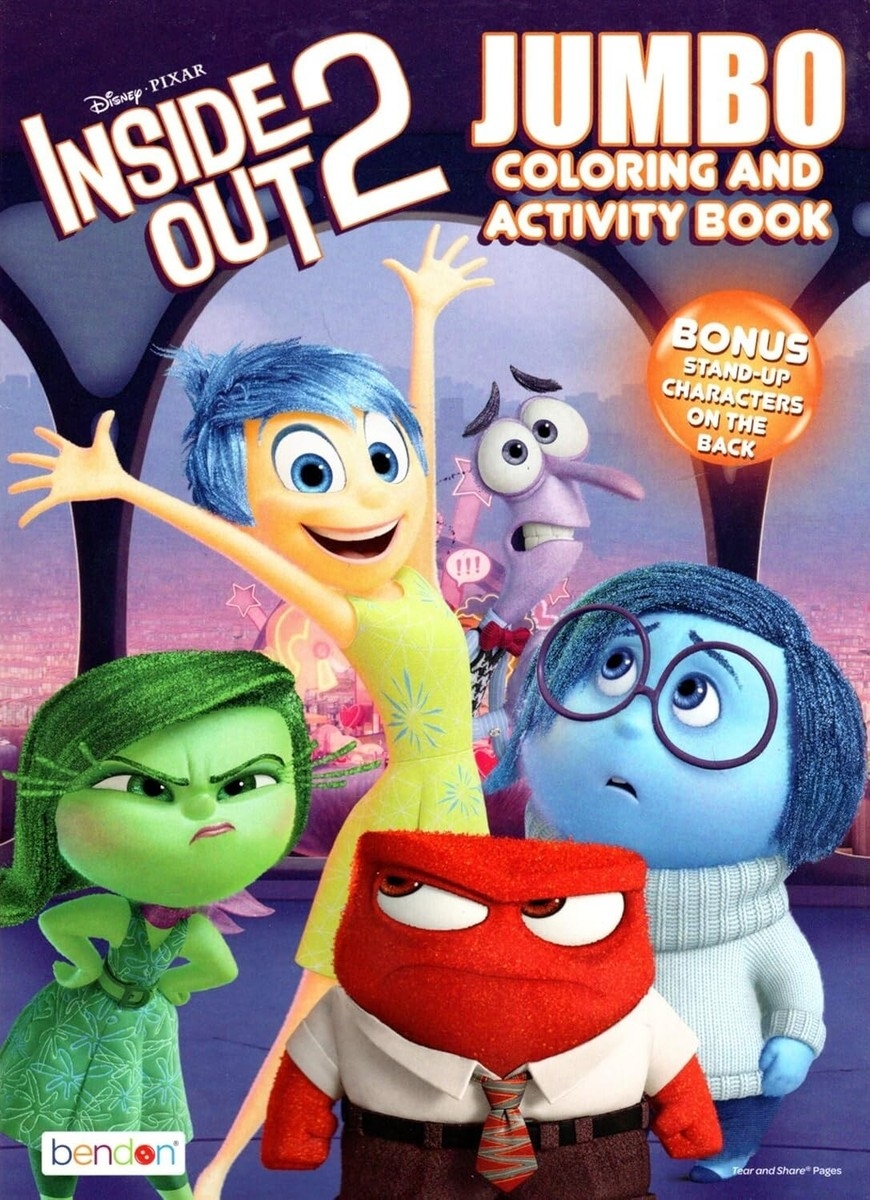Inside Out 2 Jumbo Coloring Activity Book EBay