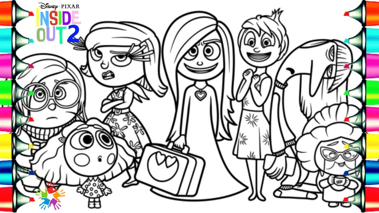 Inside Out 3 Coloring Pages New Emotion Love NCS Music YouTube