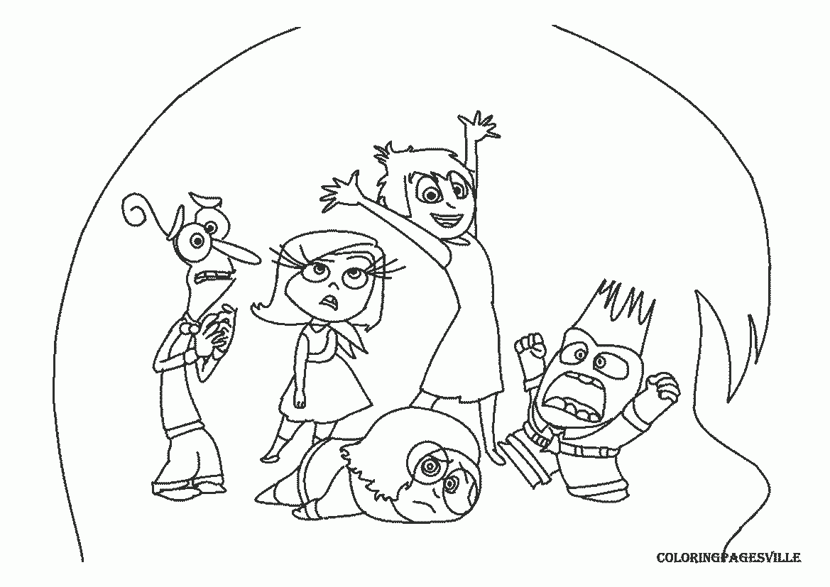 Inside Out Coloring Pages