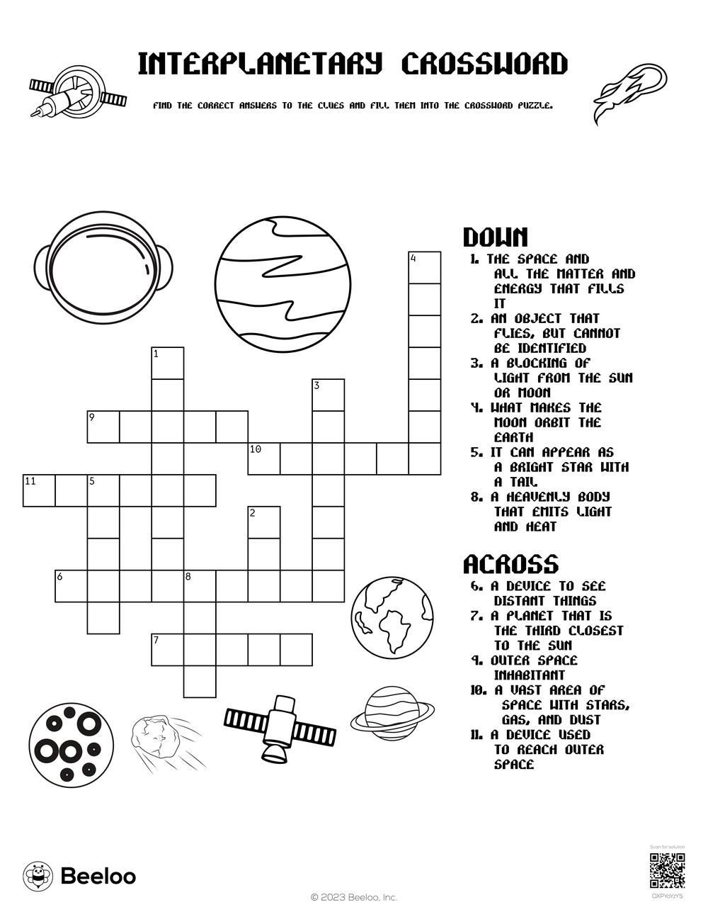 heavenly crossword clue