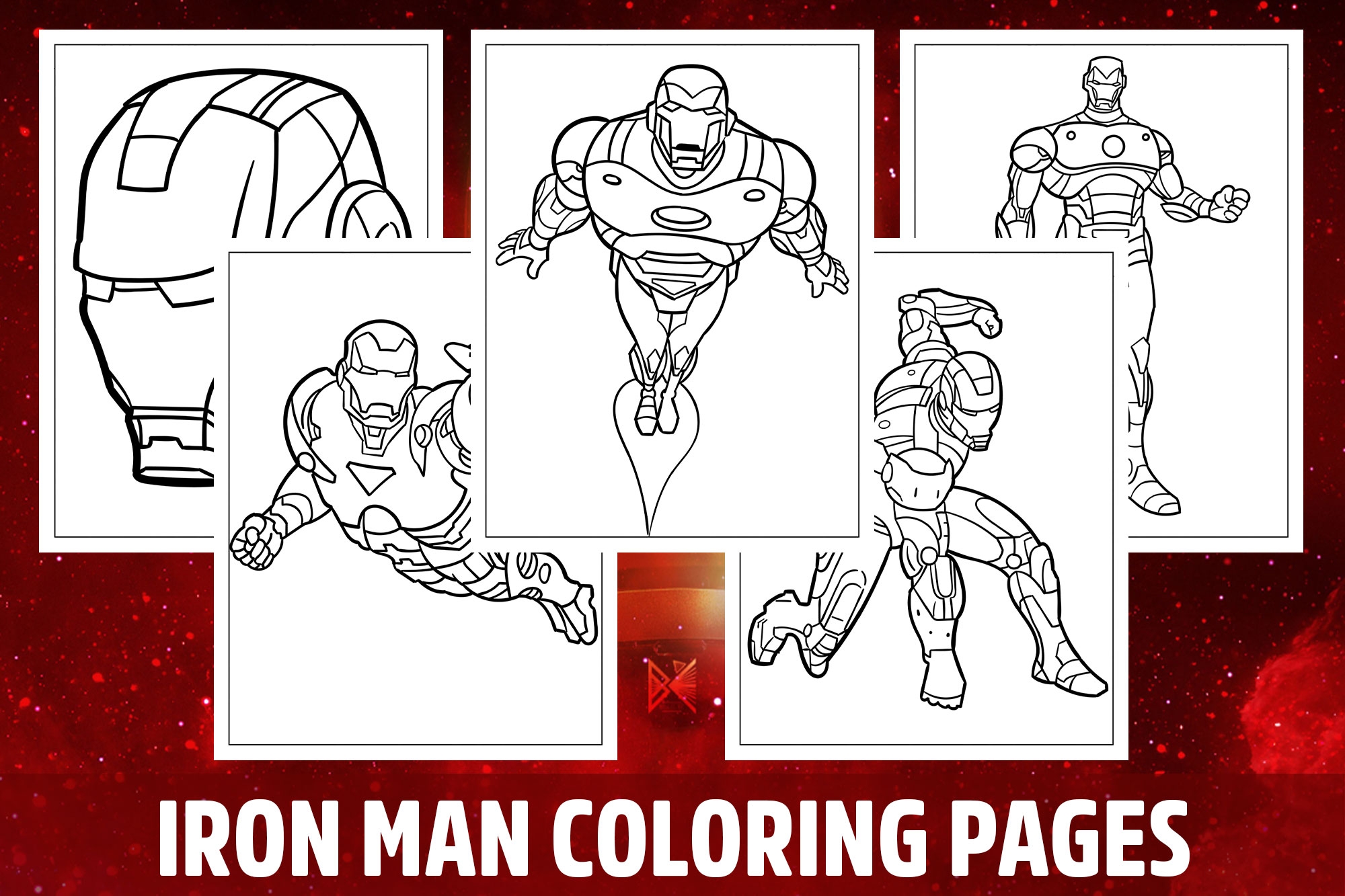 iron man coloring book pages