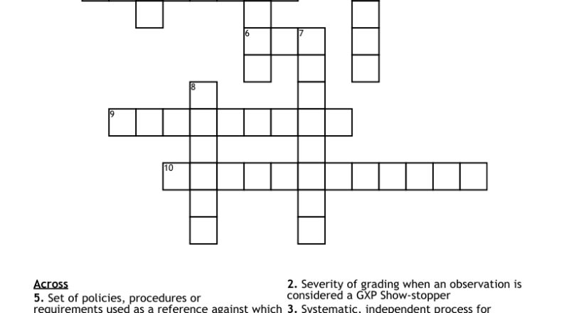 ISO 19011 Crossword WordMint