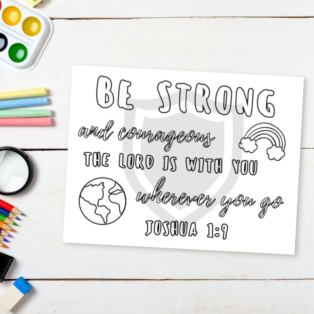 Joshua 1 9 Free Coloring Page 