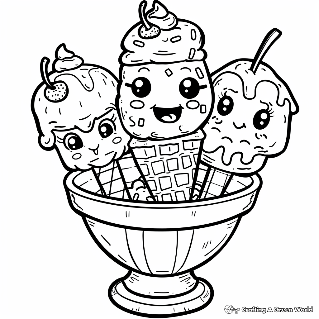 ice cream coloring pages