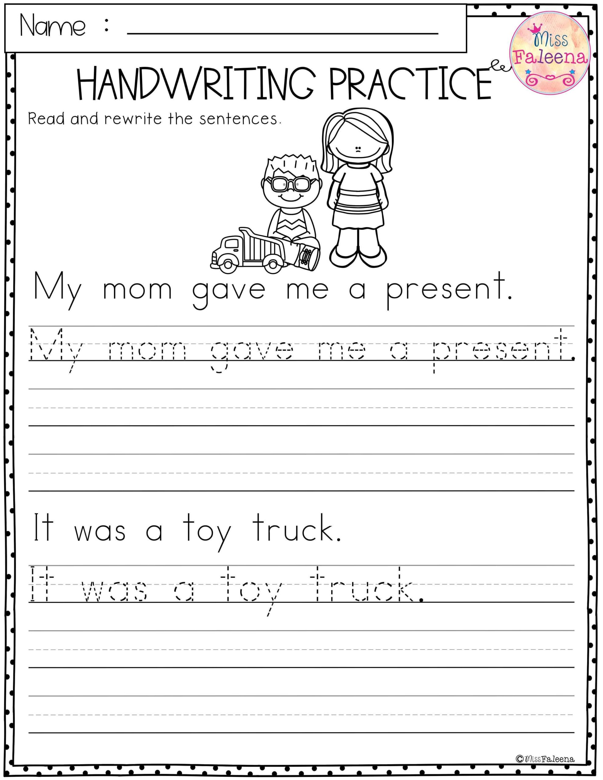 handwriting worksheets for kindergarten handwriting worksheets for kindergarten