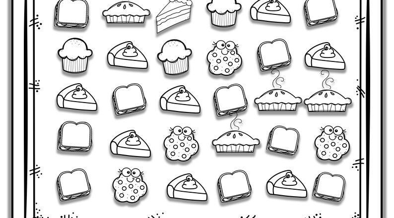 Kindergarten Math Worksheets Numbers 1 10 Counting Etsy