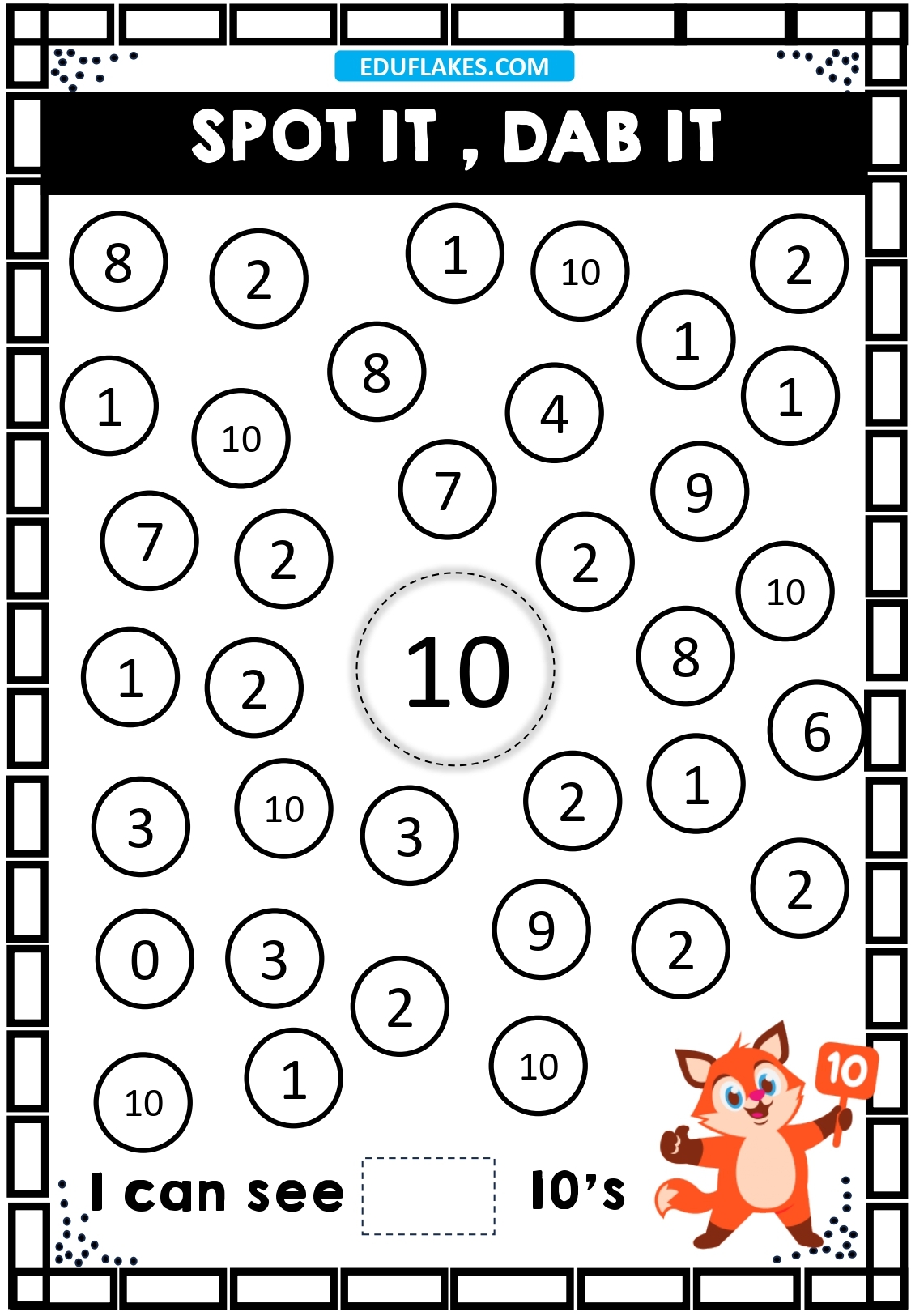Kindergarten Number Recognition Worksheets 1 To 10 Free PDF Eduflakes Kindergarten Number Recognition Worksheets 1 To 10 Free PDF Eduflakes