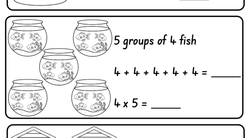 Kindergarten Repeated Addition Worksheet