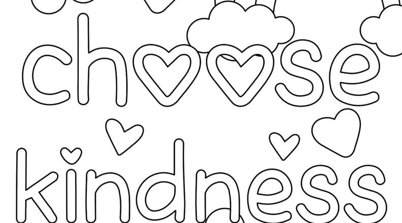 Kindness Coloring Pages 45 FREE Pages Printabulls