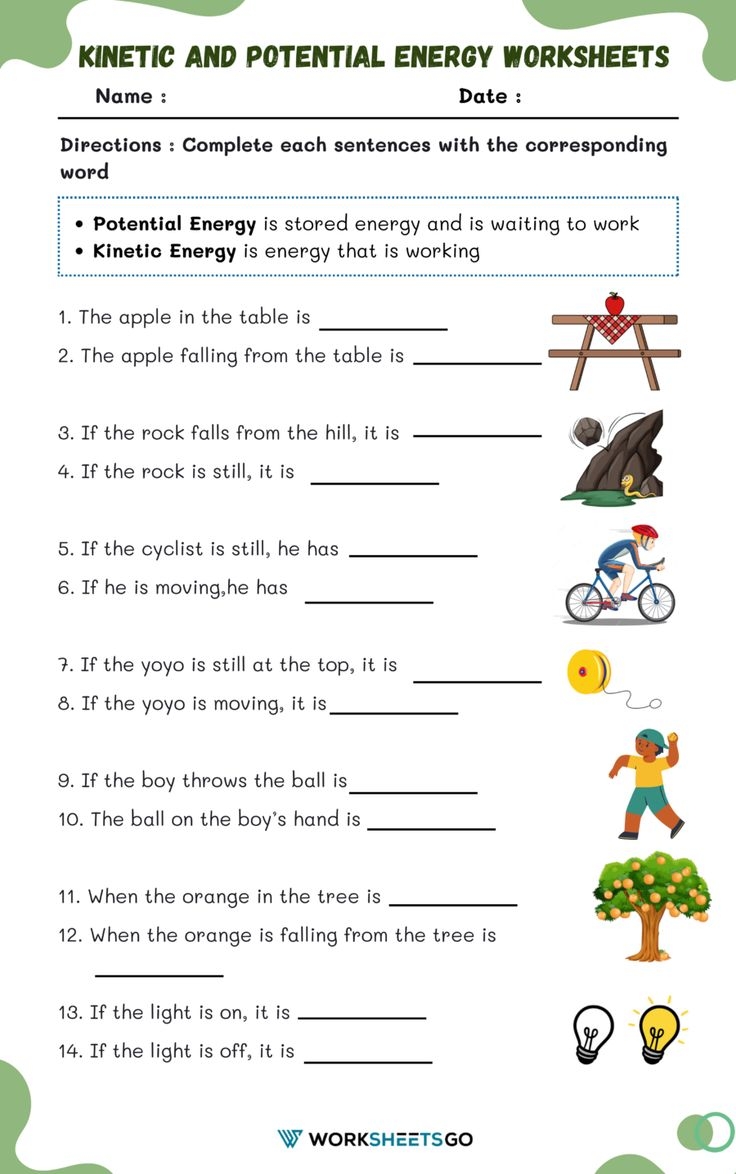 Kinetic And Potential Energy Worksheets Kinetic And Potential Energy Potential Energy Kinetic Energy Kinetic And Potential Energy Worksheets Kinetic And Potential Energy Potential Energy Kinetic Energy