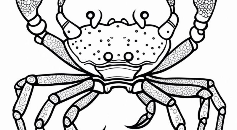 King Crab Coloring Page
