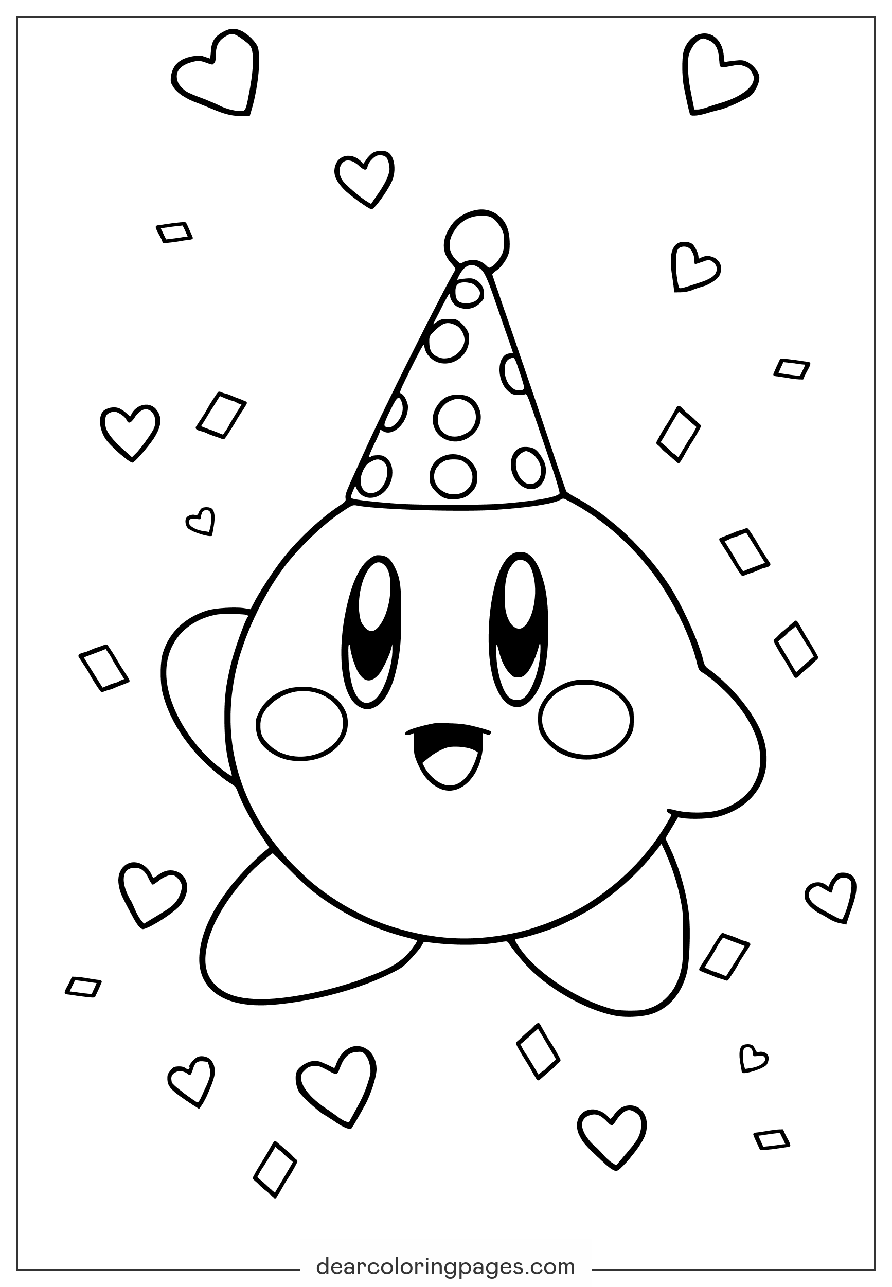 kirby coloring pages kirby coloring pages