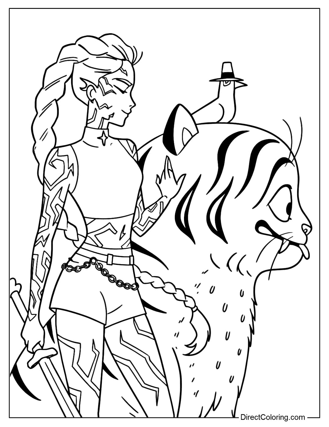 kpop demon hunter coloring pages